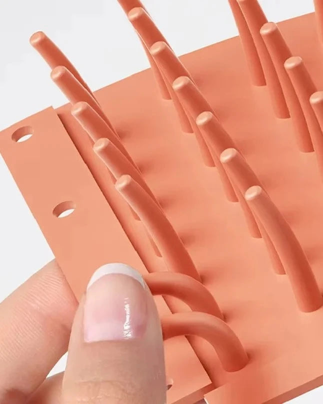 Close-up of the soft silicone bristles of The Dalewood Paw Cleaner
