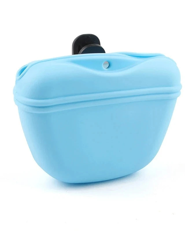 The Pocketful Treat Pouch in blue on a white background