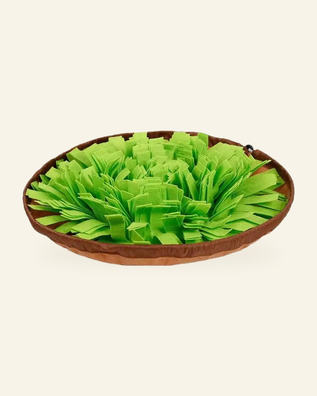 The Field Day Snuffle Mat in green, laid flat