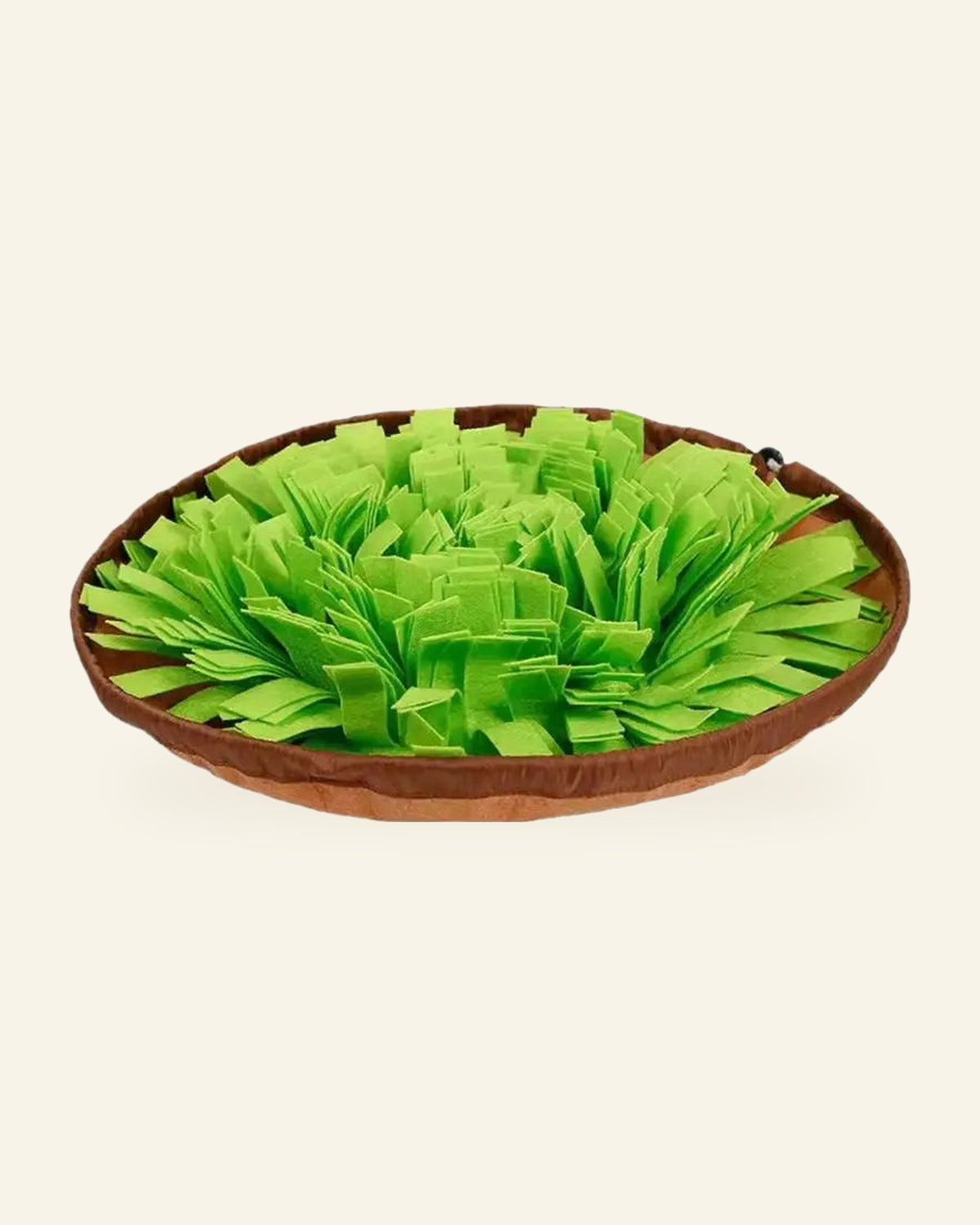 The Field Day Snuffle Mat in green, laid flat
